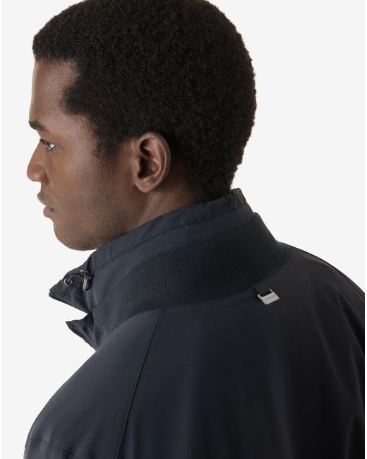 Corneliani Blue Stretch Technical Fabric Jacket With Inner Vest for men