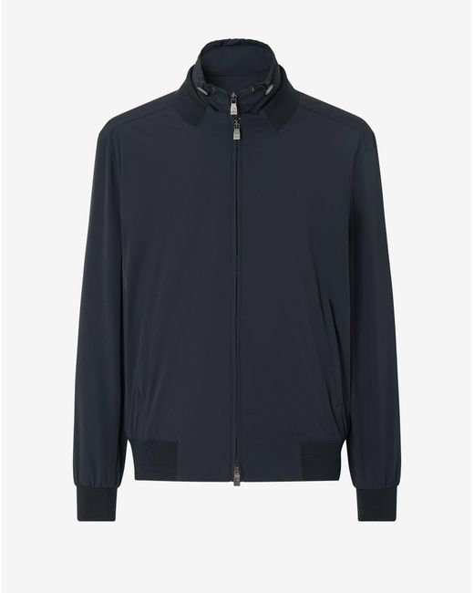 Corneliani Blue Stretch Technical Fabric Jacket With Inner Vest for men