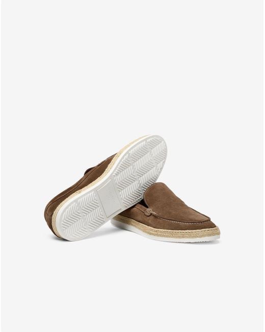 Corneliani White Suede Loafers for men