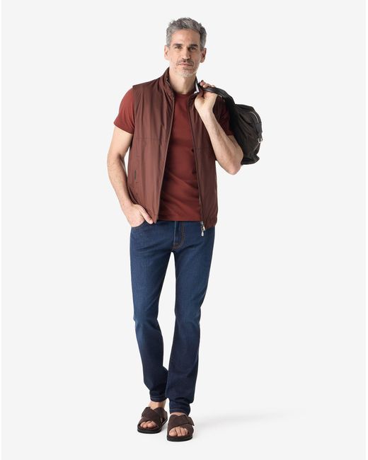 Corneliani Blue 5-Pocket Trousers Made From Stretch Denim for men