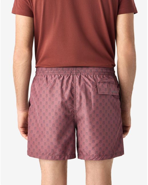 Corneliani Red Short Swimming Trunks for men