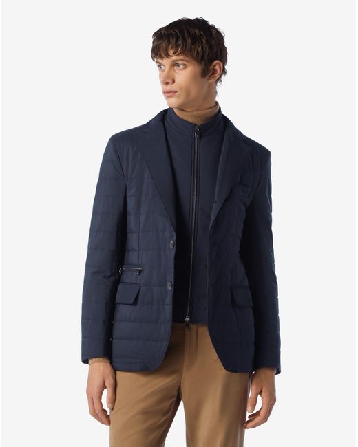 Giacca Trapuntata di Corneliani in Blue da Uomo