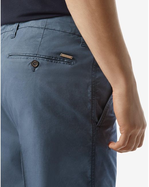 Corneliani Blue Stretch Satin Bermuda Shorts for men