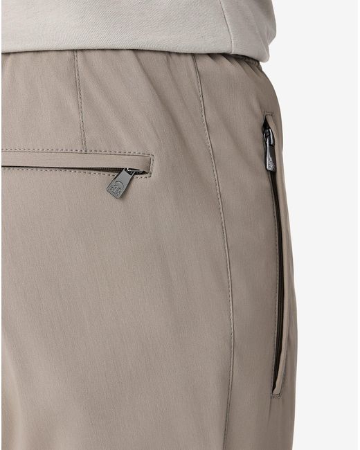 Corneliani Gray Dark Technical Wool Joggers for men
