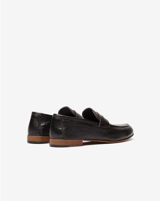 Corneliani White Deerskin Loafers for men
