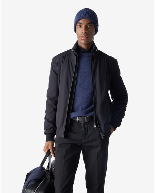Corneliani Blue Stretch Technical Fabric Jacket for men