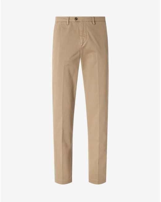 Corneliani Natural Stretch Gabardine Chinos for men