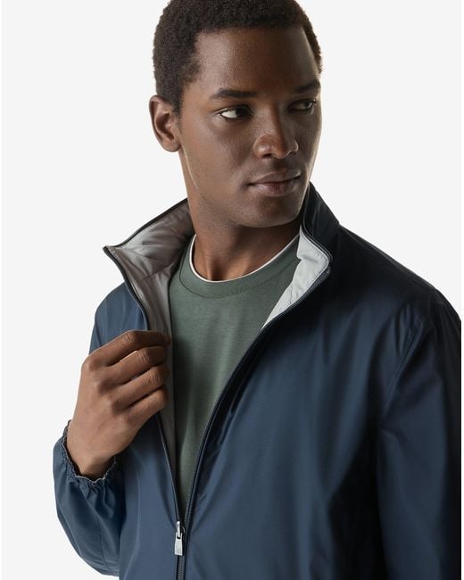 Corneliani Blue Ultra Light Technical Fabric Jacket for men
