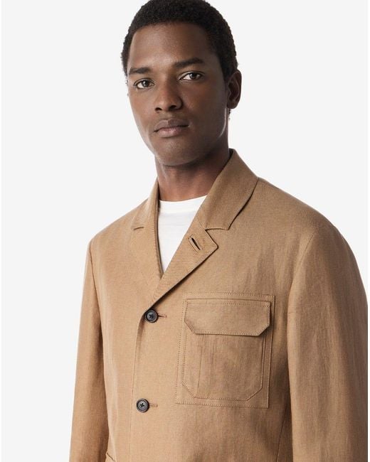 Corneliani Natural Linen Twill Jacket for men