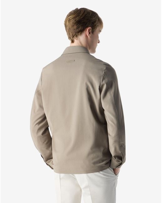 Corneliani Natural Stretch 120's Wool Overshirt for men