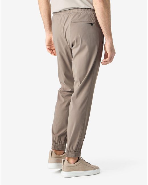 Corneliani Gray Dark Technical Wool Joggers for men