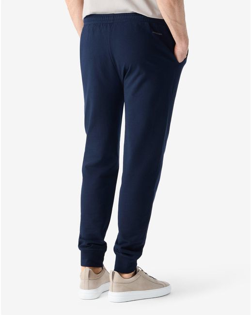 Corneliani Blue Lightweight Fleece Joggers for men
