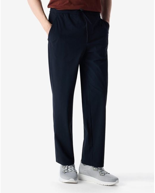 Corneliani Blue Technical Fabric Joggers for men