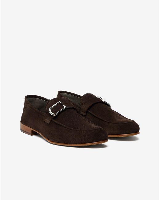 Corneliani White Suede Loafers for men