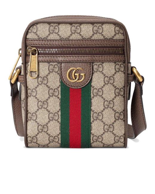 Gucci Leather Ophidia GG Supreme Shoulder Bag - Lyst