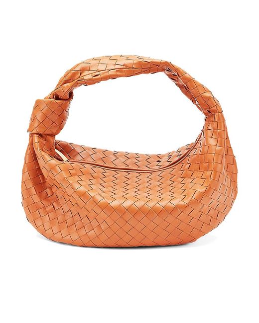 Bottega Leather Small Jodie In Clay in Brown Lyst UK