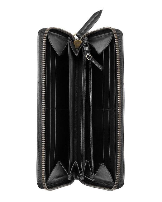 Gucci Black gg Marmont Zip Around Wallet Unisex Wallet One-size Leather
