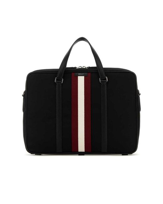 Bally Black Code Briefcase