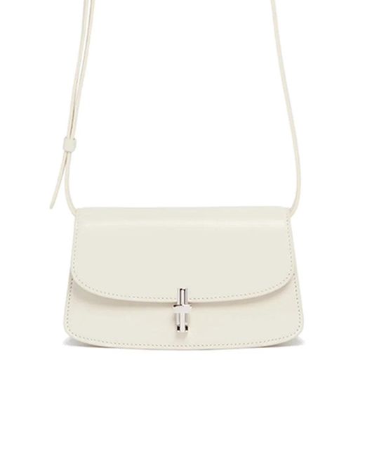 The Row White E/w Sofia Bag Shoulder Bag Shoulder Bag One-size Leather