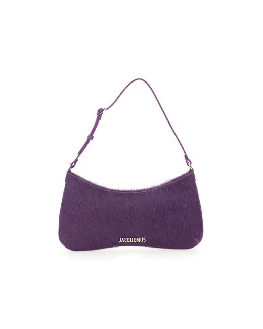 Jacquemus Purple Le Bisou Shoulder Bag Shoulder Bag One-size Calf Skin