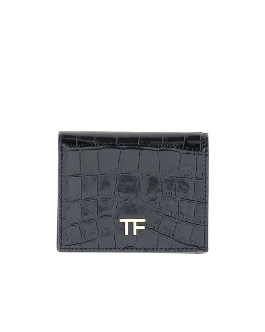 Tom Ford Blue Compact Wallet
