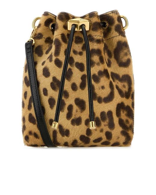 Jimmy Choo Metallic Bon Bon Bucket Bag