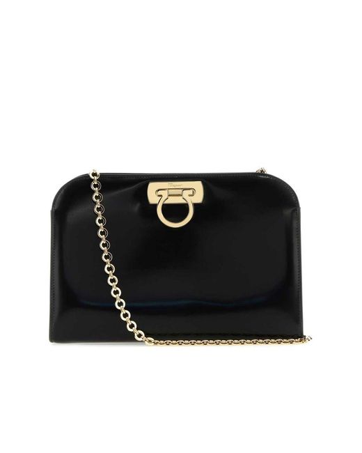Ferragamo Black Creativity Clutch