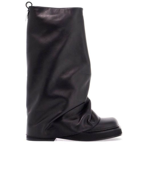 The Attico Black Robin Leather Boots
