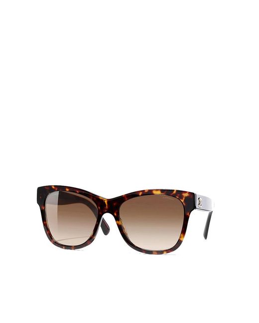 Chanel Brown Square Sunglasses Ch5380 Dark Tortoise &