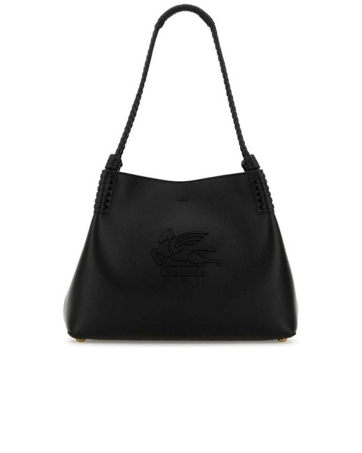 Etro Black Small Libra Shopping Bag