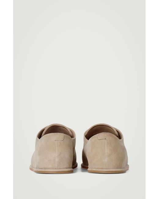 COS Natural Suede Derby Shoes for men