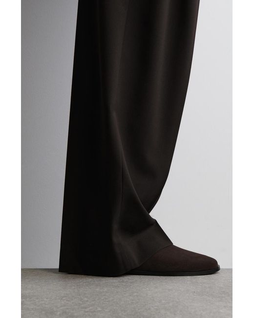 COS Black Classic Suede Mules