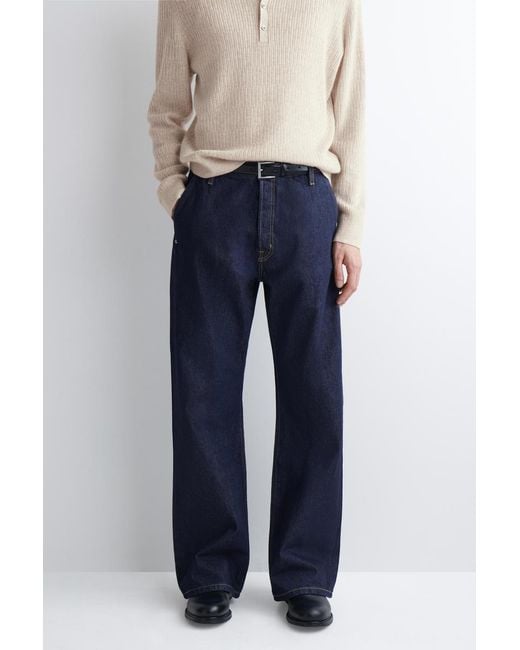COS Blue Relaxed-Fit Bootcut Jeans for men