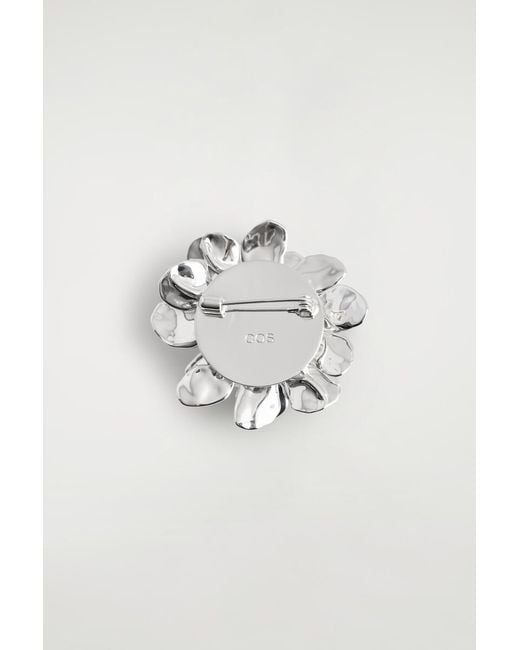 COS Multicolor Floral Brooch