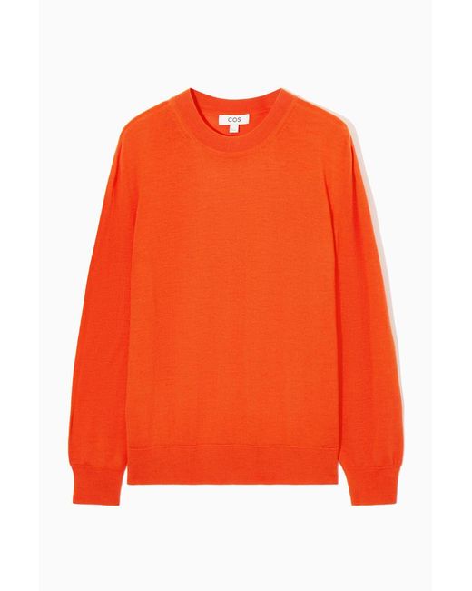 COS Orange Merino Wool Jumper