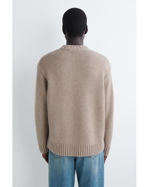 COS Natural Chunky Cashmere Crew-Neck Jumper for men