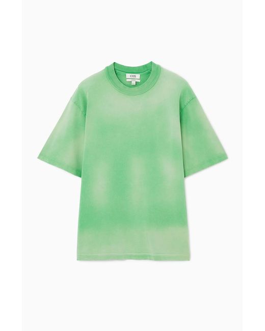 COS Oversized-t-shirt Mit Rundhalsausschnitt in Green für Herren
