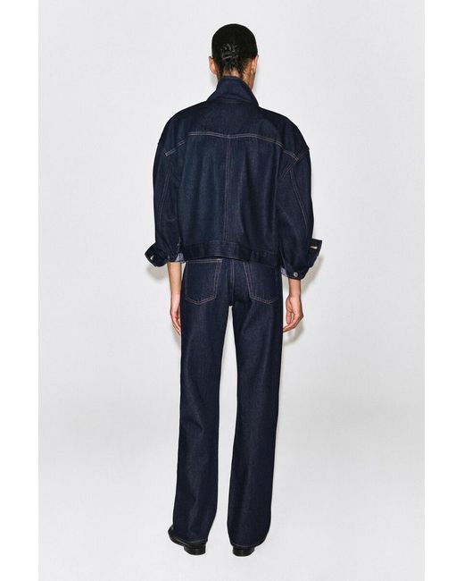 COS Blue Chord Straight-Leg Jeans