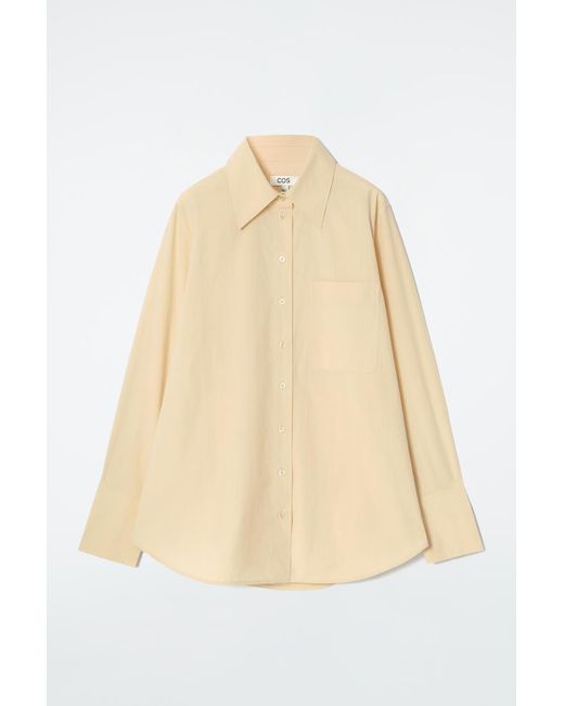 COS Natural Oversized Tailored Shirt