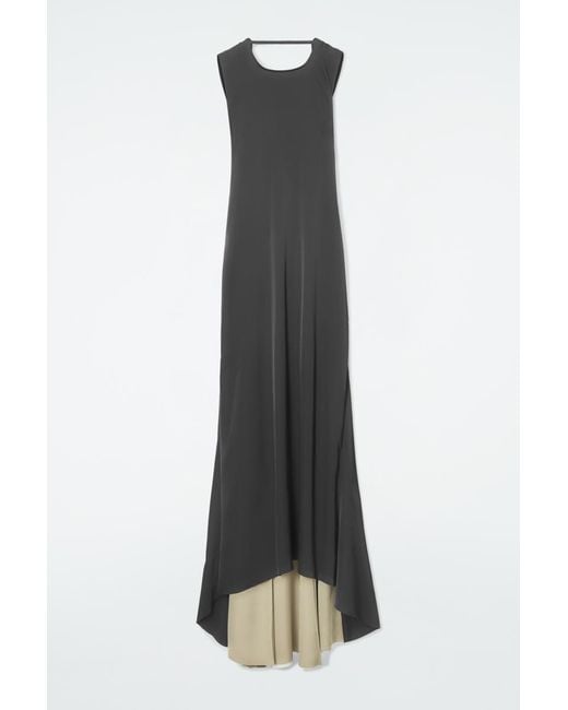 COS White The Open-back Maxi Dress