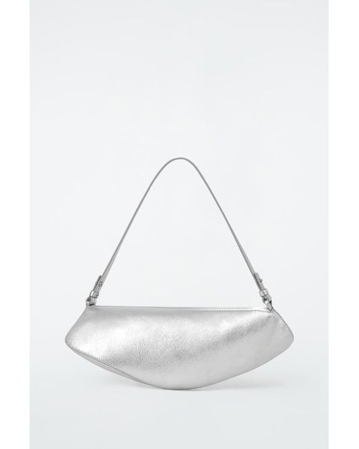 COS White Cove Clutch Bag