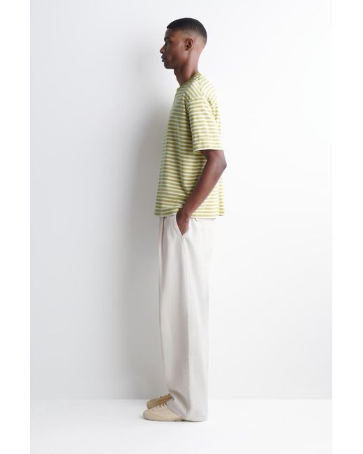 COS Green Relaxed Lightweight Cotton T-Shirt for men