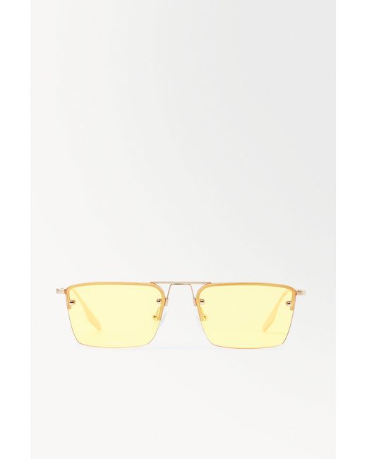 COS Yellow The Frameless Sunglasses
