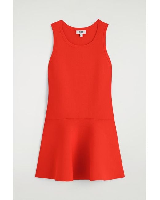 COS Flared Knitted Mini Dress