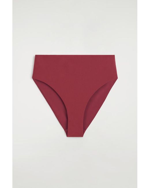 COS Textured High-Waisted Bikini Briefs
