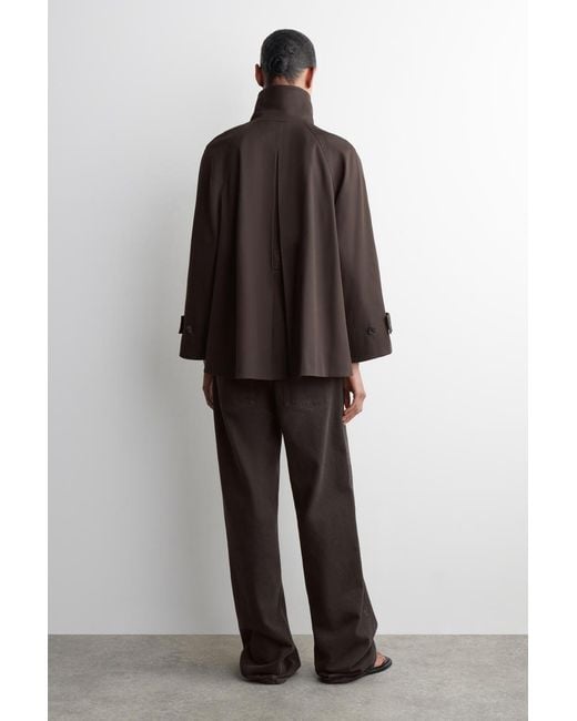 COS Brown A-Line Trench Jacket