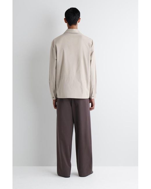 COS Natural Relaxed Cotton Shirt for men