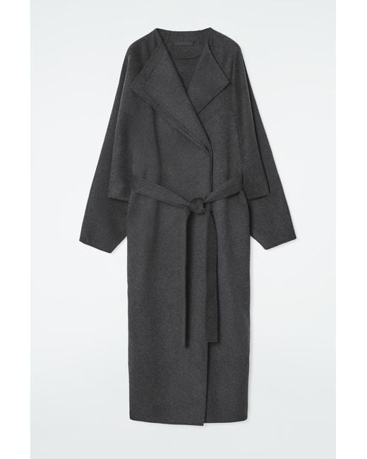 COS Black The Oversized Double-faced Coat