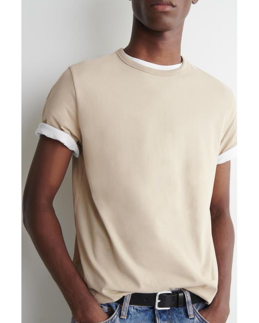 COS Natural Brushed-Cotton Shirt for men