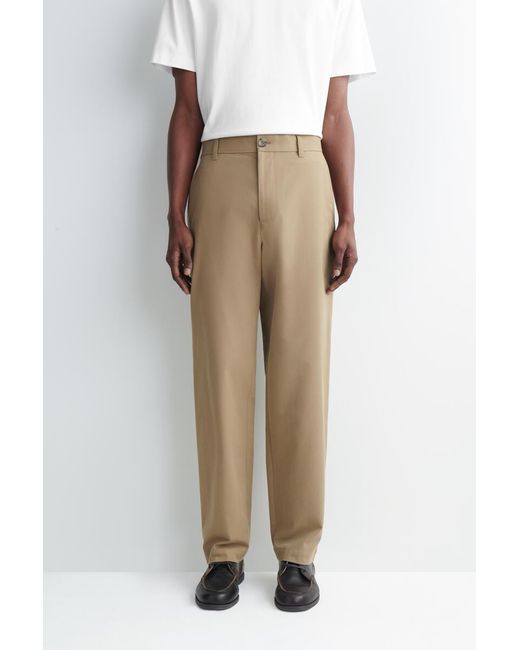 COS Natural Cotton Regular-Fit Straight-Leg Chinos for men